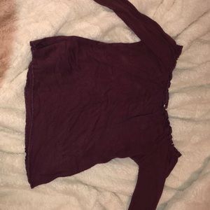 Off the shoulder crop top